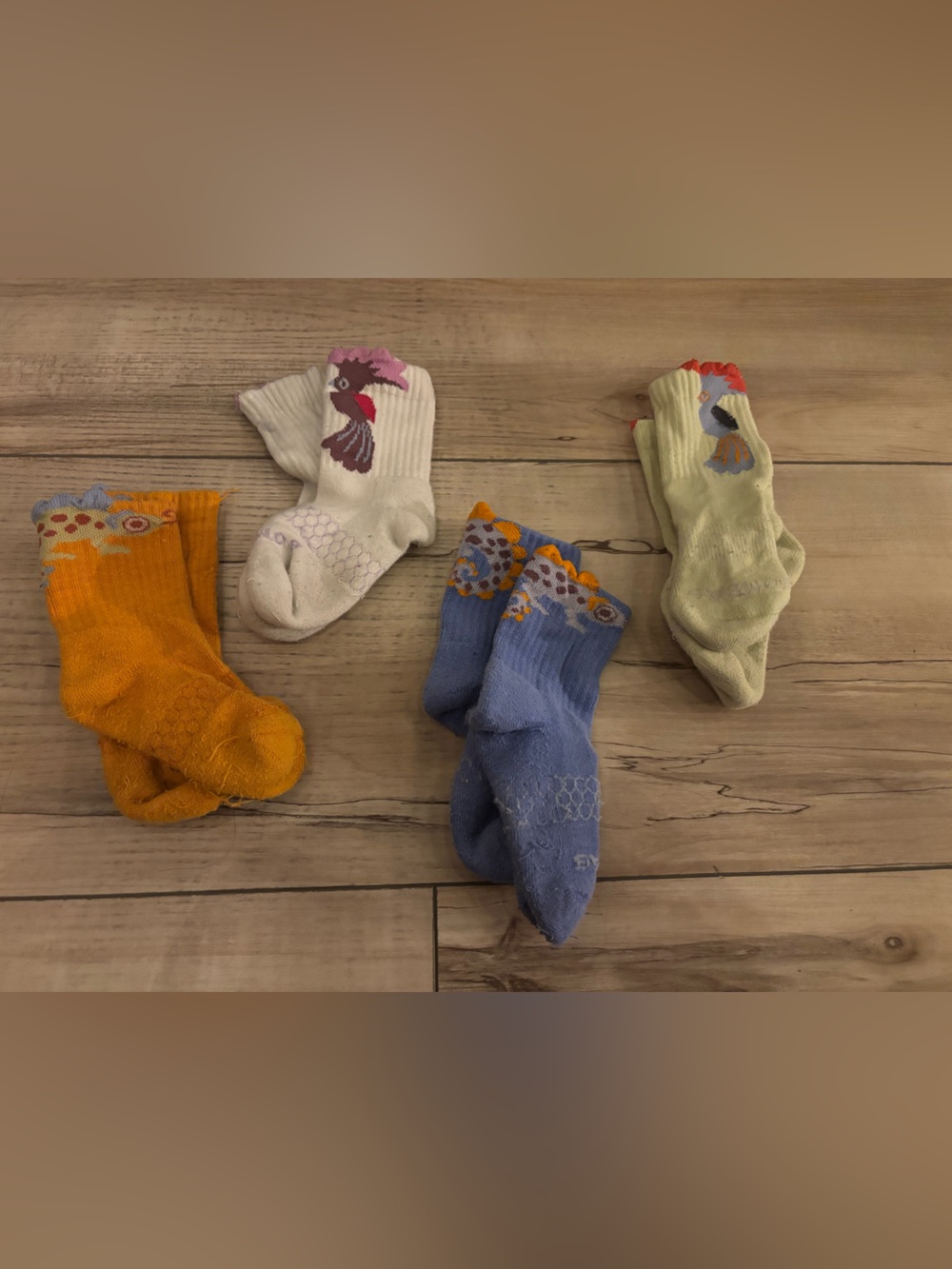 Bombas Kids Crew Socks - Orange, White, Blue, Light Green